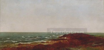 ジョン・フレデリック・ケンセット Painting - 海のルミニズムの海景 ジョン・フレデリック・ケンセット